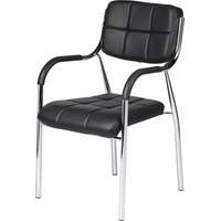 Стул офисный Easy Chair 805VP черный (искусственная кожа, металл  хромированный)