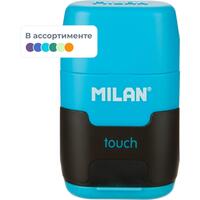Набор ластик-точилка и 2 сменных ластика Milan Touch Duo из  синтетического каучука 67x40x25 мм