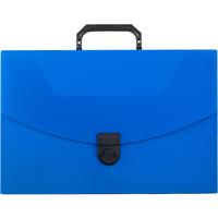 Папка-портфель пластиковая Attache A4 синяя (37х25 см, 1 отделение)