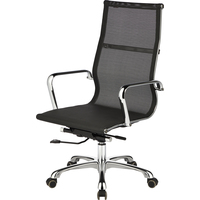 Кресло для руководителя Easy Chair Кресло EChair-702 T NET чёрное  (сетка, металл)