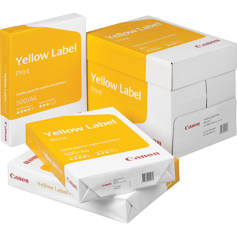 Бумага для принтера фото Бумага для офисной техники Canon Yellow Label Print (А4, марка C, 80 г/кв.м, 500