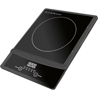Уценка. Плита индукционная Goodhelper ES-20W02 узкая чёрная  (стеклокерамика, 1  конфорка). уц_тех