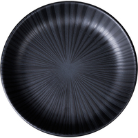 Тарелка суповая Oxford FLAT Shape ONIX керамика 20.5 см чёрная