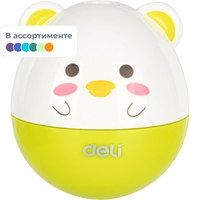 Точилка для карандашей Deli Неваляшка пластиковая с контейнером