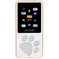 MP3 плеер Digma S4 8 ГБ белый/оранжевый