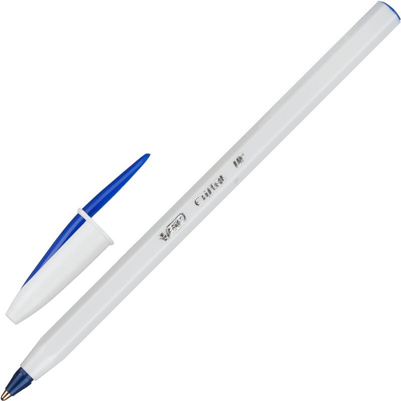Неавтоматическая ручка. Ручка шариковая BIC Cristal. Ручка шариковая BIC Cristal clic (8507332). 'Ручка шариковая неавтоматическая, линия 0, 5мм, 50шт/уп 1487294