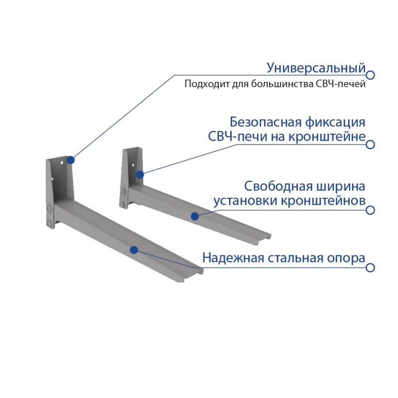 Как установить микроволновку на кронштейн на стену на кухне