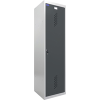 Шкаф-базовый модуль для одежды металлический Cobalt Locker 11-50   (антрацит/серый, 500х500х1830 мм)