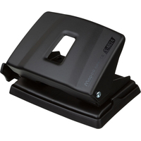 Дырокол Maped Essentials Metal до 20 листов черный с линейкой (402411)