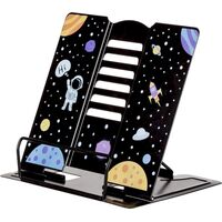 Подставка для книг Комус Класс (№1 School) Space time металлическая  чёрная