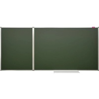 Доска магнитно-меловая Attache 100x225 см двухсекционная (складная,  антибликовая поверхность, полочка для маркеров)