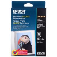Фотобумага для цветной струйной печати Epson Premium Glossy односторонняя (глянцевая, 13x18 см, 255 г/м2, 50 листов, артикул производителя C13S041875)