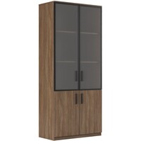 Шкаф для документов Asti (P) AST33950004 со стеклом (дуб, 900х450х2056  мм)