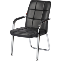 Конференц-кресло Easy Chair 810 VPU черное (экокожа, металл   хромированный)