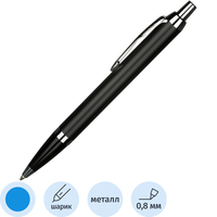 Ручка шариковая Parker IM Matte Black цвет чернил синий, цвет корпуса  черный (артикул производителя 2143632)