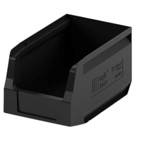 Ящик (лоток) универсальный полипропиленовый I Plast Logic Store  250x150x130 мм черный ударопрочный морозостойкий