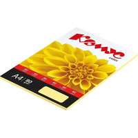 Бумага цветная для печати Комус Color слоновая кость пастель (А4, 80  г/кв.м, 50 листов)