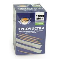 Зубочистки бамбуковые Aviora 1000 штук с ментолом