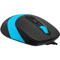 Мышь проводная A4tech Fstyler FM10S черная/голубая (FM10S USB BLUE)