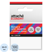 Стикеры Attache Economy 38x51 мм белые (1 блок на 100 листов)