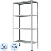 Стеллаж металлический Cobalt МС-1834 (4 полки, 1000х300х1800)