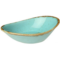 Соусник Porland Seasons фарфоровый 50 мл 11х7 см (808110 бирюзовый-12)
