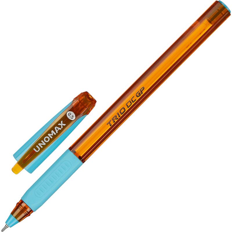 Ручка шариковая неавтоматическая Unomax (Unimax) Trio DC GP синяя (толщина линии 0.35 мм) – выгодная цена – купить товар Ручка шариковая неавтоматическая Unomax (Unimax) Trio DC GP синяя (толщина линии 0.35 мм) в интернет-магазине Комус