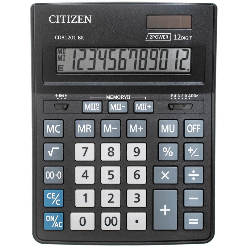 Калькулятор настольный Citizen Business Line CDB1201-BK 12-разрядный черный 205x155x35 мм – выгодная цена – купить товар Калькулятор настольный Citizen Business Line CDB1201-BK 12-разрядный черный 205x155x35 мм в интернет-магазине Комус