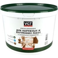 Краска для наружных и внутренних работ VGT ВД-АК-1180 белоснежная  матовая 15 кг