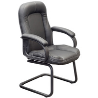 Конференц-кресло CH 400 черное (экокожа, металл черный)