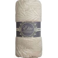 Плед Texrepublic Elite Листья фланель 200х220 см шампань