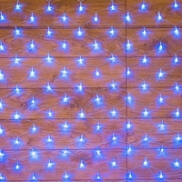 Уценка. Гирлянда светодиодная Neon-Night сеть синий свет 150 светодиодов  (1.5x1.5 м)