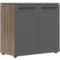 Шкаф для документов Morris Trend MLC 85.1 (антрацит/кария пальмира,  854х423х821 мм)