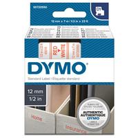 Картридж для принтера этикеток DYMO S0720550 D1 (12 мм x 7 м, цвет ленты белый, шрифт красный)
