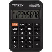 Калькулятор карманный Citizen LC-110NR 8-разрядный черный 88x58x11 мм