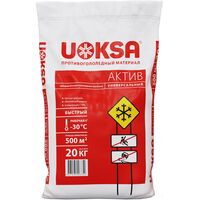 Реагент противогололёдный Uoksa Актив мешок 20 кг до -30С