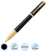 Роллер Parker Ingenuity Black GT цвет чернил черный, цвет корпуса черный  (артикул производителя 2182007)
