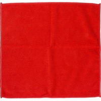 Салфетка хозяйственная микрофибра 30х30 см 280 г/кв.м красная