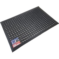 Коврик входной грязезащитный резиновый REM 60x90 см черный