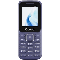 Мобильный телефон Olmio A14 синий (48143)