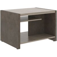Стол журнальный офисный Wood&Stone СФ-531602 бетон чикаго  тёмный/дрифтвуд 600х800х550 мм