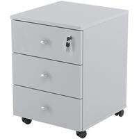 Тумба подкатная Easy Standard LT с замком (серый, 400x420x563 мм, 3  ящика)