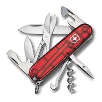 Нож перочинный Victorinox Climber полупрозрачный красный 91 мм 14 функций нержавеющая сталь/пластик