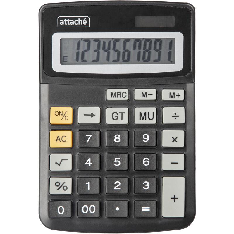Калькулятор настольный Attache ATC-777-10C 10-разрядный черный 153x103x32 мм – выгодная цена – купить товар Калькулятор настольный Attache ATC-777-10C 10-разрядный черный 153x103x32 мм в интернет-магазине Комус