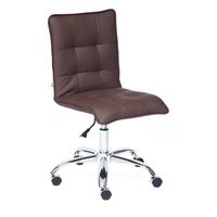 Кресло офисное TetChair Zero коричневое (экокожа, металл)