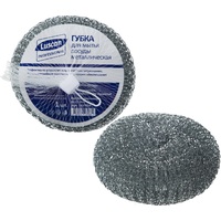 Губка-мочалка для посуды Luscan Professional металлическая 11x11 см 60 г