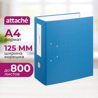 Папка-регистратор Attache 125 мм синяя бумвинил/бумага