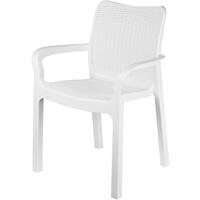 Стул пластиковый Rattan белоснежный жасмин (пластик)