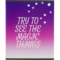 Тетрадь общая Magic stars А5 48 листов в клетку на скрепке обложка с  рисунком ВД-лак