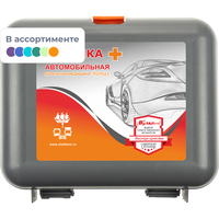 Аптечка первой помощи автомобильная Виталфарм ф.02. 54146 по приказу  №260н с наполнением (пластиковый футляр)